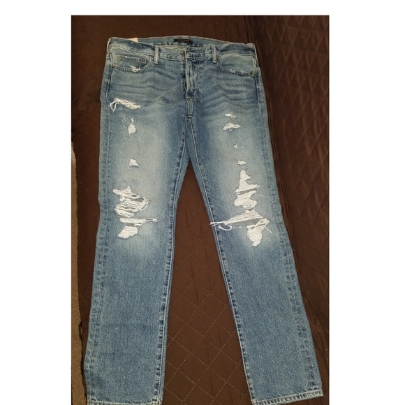 abercrombie ripped jeans for mens